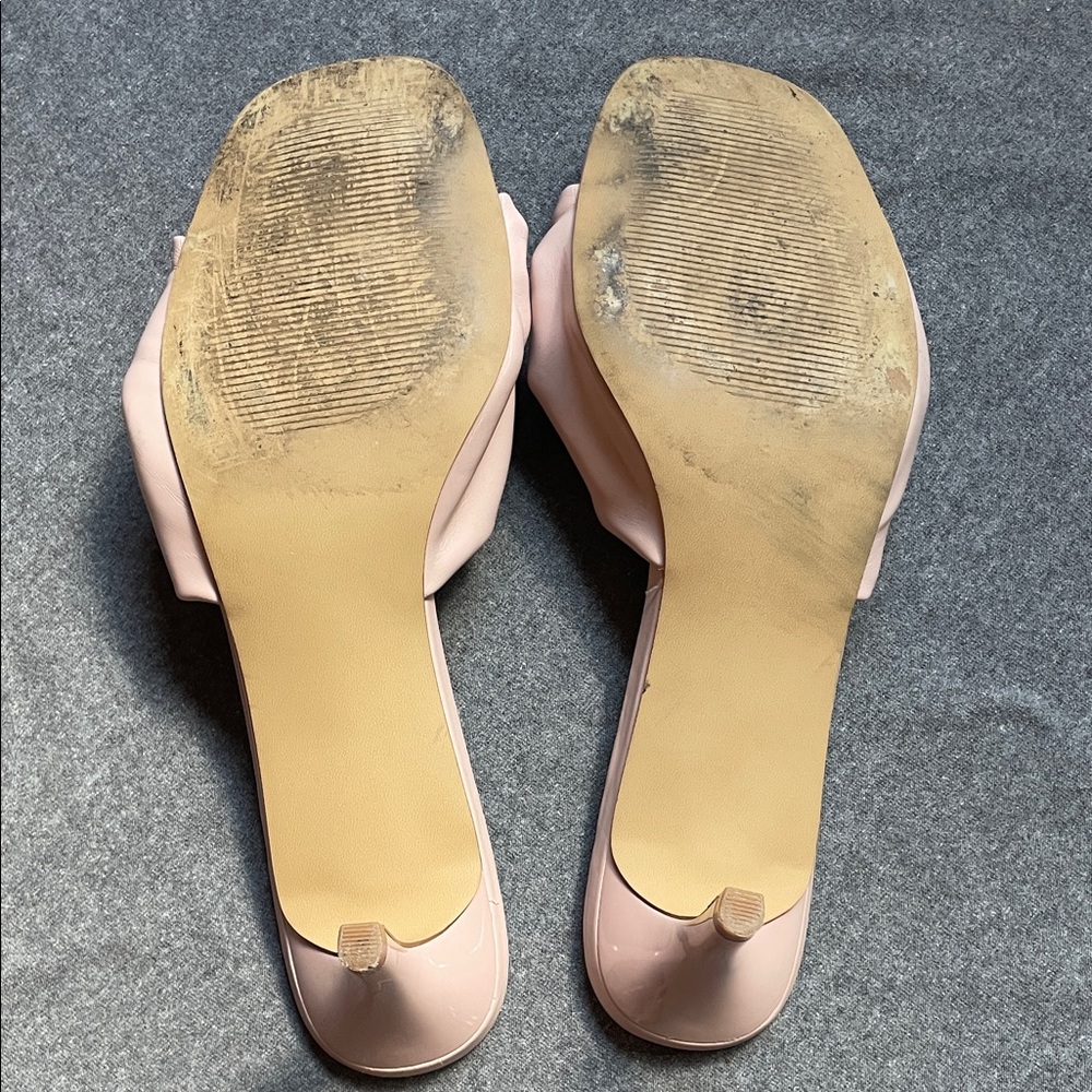 Elegant Blush Knotted Heels - Picture 4 of 5